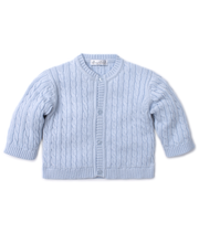 Load image into Gallery viewer, Cable Knit Cardigan Blue
