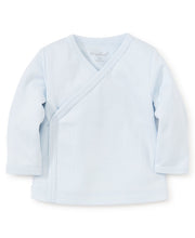 Load image into Gallery viewer, Pointelle L/S Cross Tee Blue