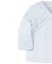 Load image into Gallery viewer, Pointelle L/S Cross Tee Blue