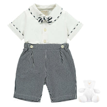 Load image into Gallery viewer, Piped Bow Tie Short Set