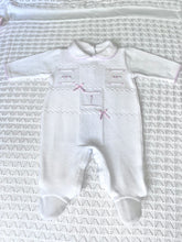 Load image into Gallery viewer, Roses Knit Footie

