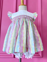 Load image into Gallery viewer, Rainbow Smocked Dress
