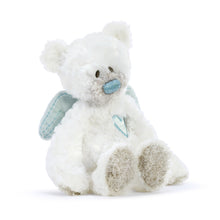 Load image into Gallery viewer, Guardian Angel Bear Rattle Blue
