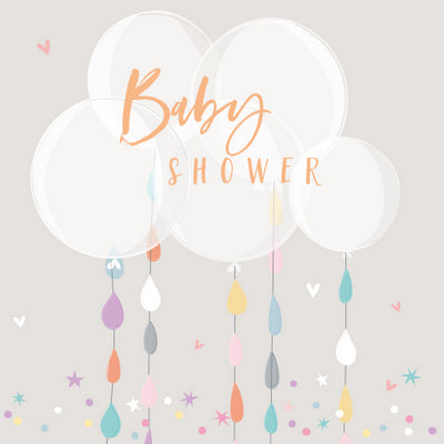 Baby Shower Balloons Card
