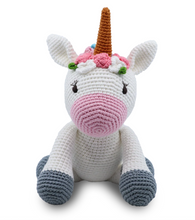 Load image into Gallery viewer, Knitted Sitting Unicorn
