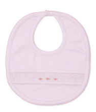Load image into Gallery viewer, Hand Smocked Bib Pink
