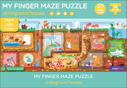 Underground Houses Finger Maze Puzzle