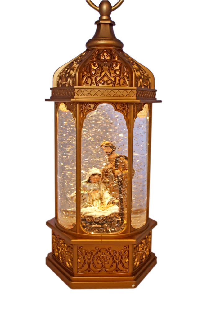Gold Nativity Lantern
