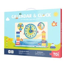 Load image into Gallery viewer, Calendar &amp; Clock Educational Chart
