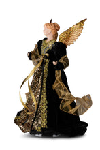 Load image into Gallery viewer, Black &amp; Gold Angel Treetop
