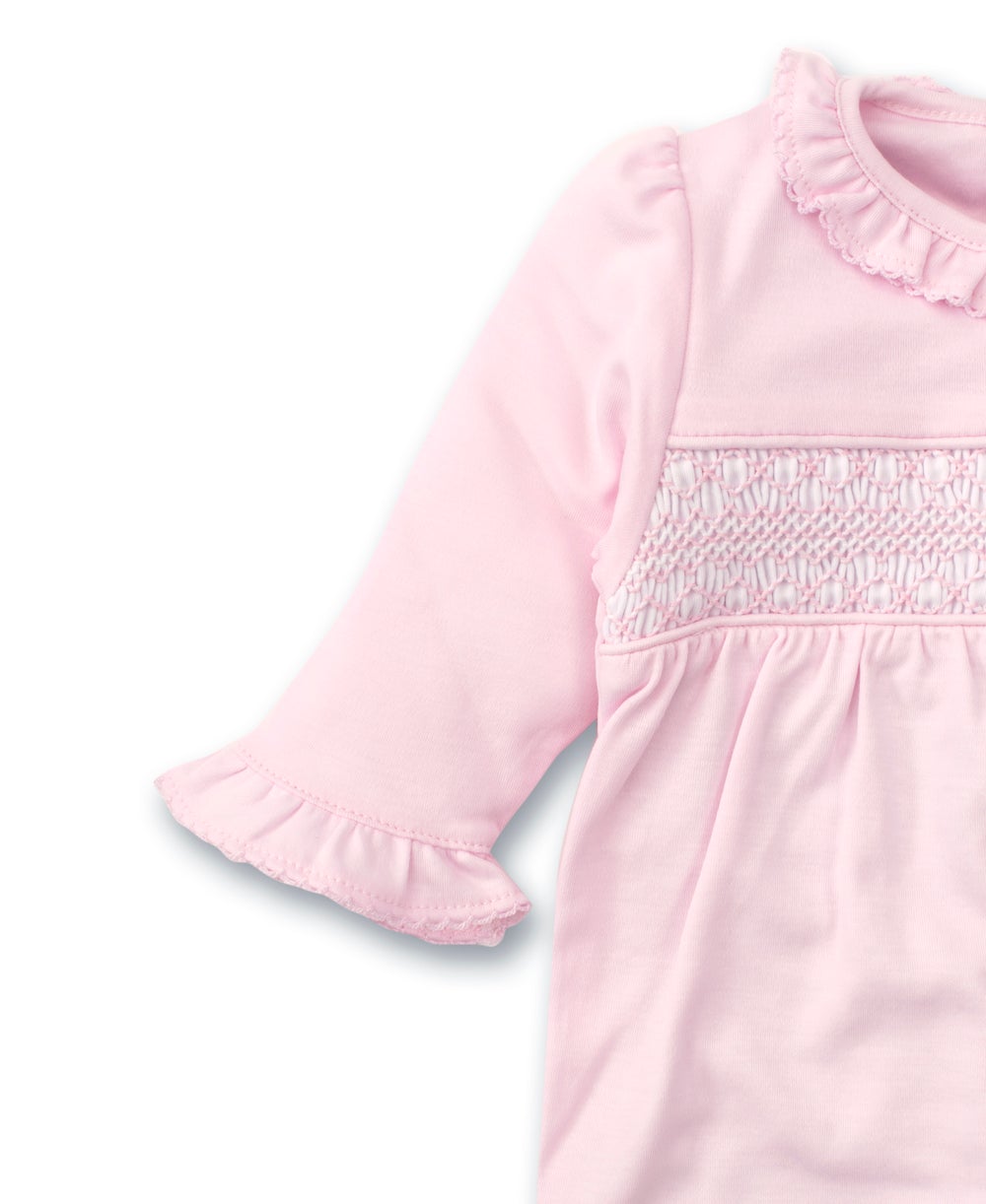 Classic Smocked Footie Pink