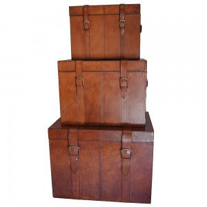 Leather Trunk Small