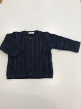Load image into Gallery viewer, Navy Cable Knit Cardigan
