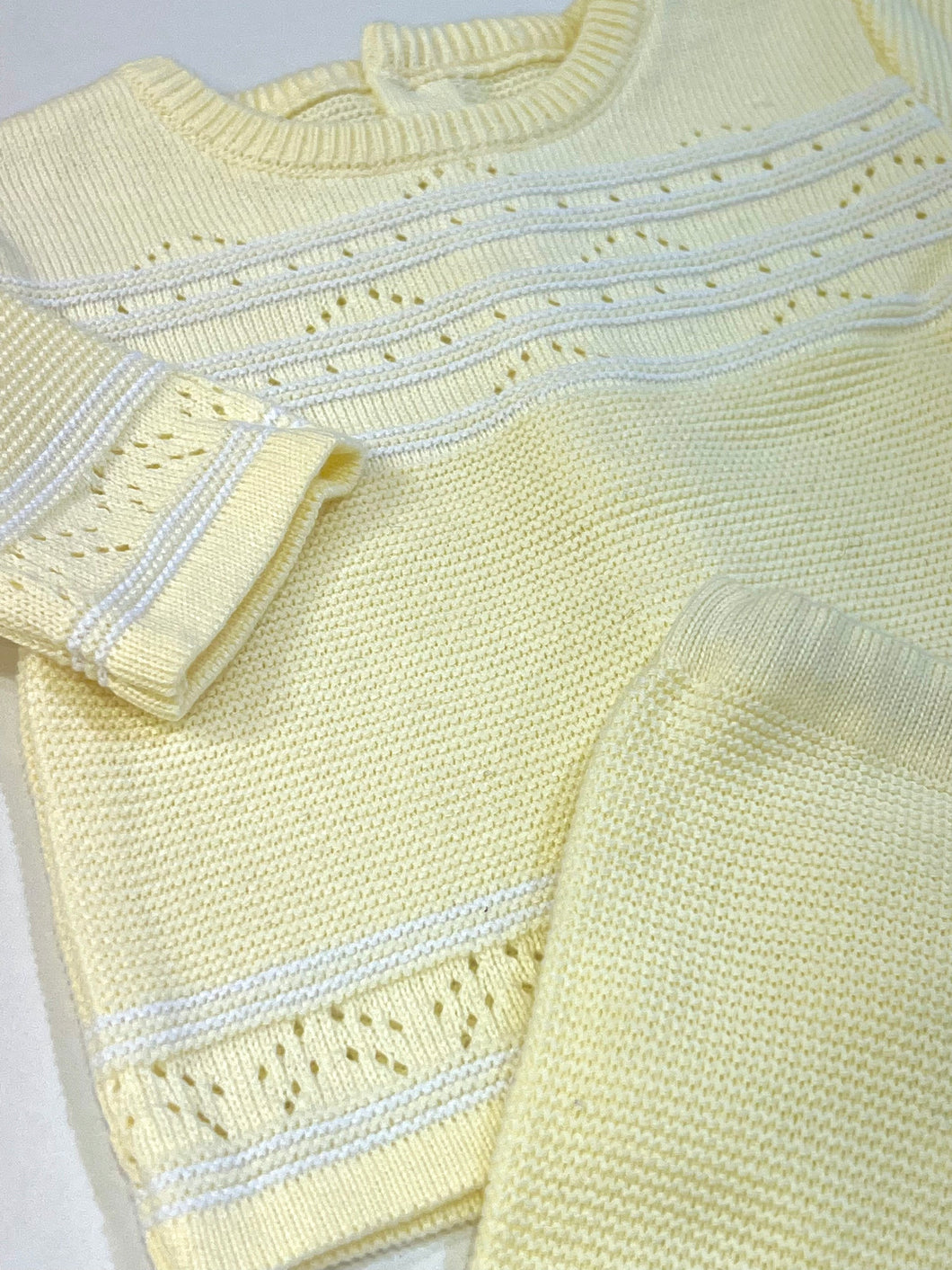 Custard Knit Set