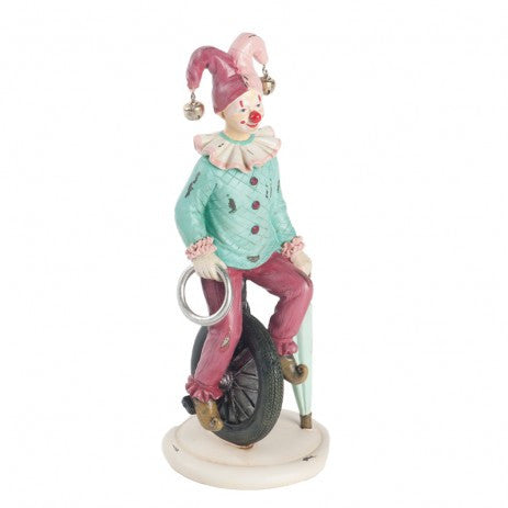 Circus Clown Riding Unicycle